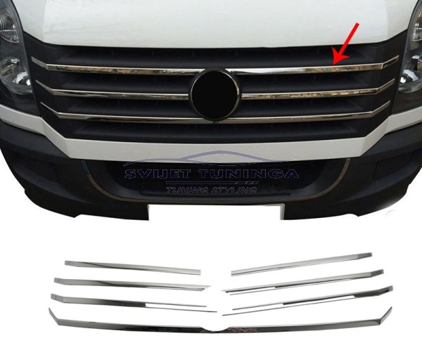 KROM LAJSNE PREDNJE MASKE ZA VW CRAFTER I REDIZAJN