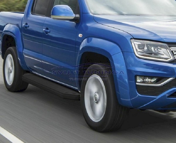 PREMIUM BOČNE STEPENICE ZA VW AMAROK REDIZAJN - S CERTIFIKATOM - CRNE