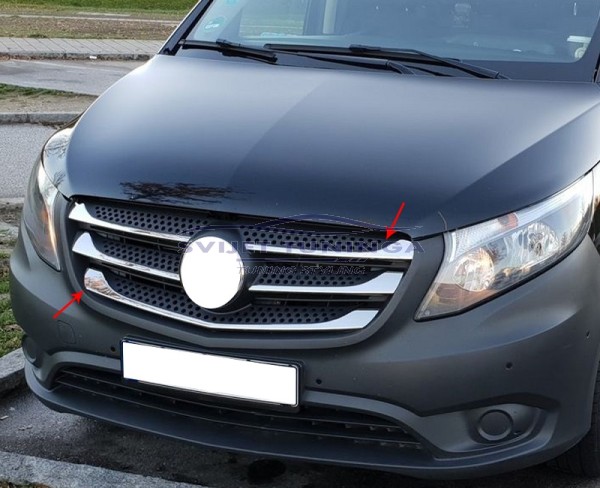 KROM LAJSNE PREDNJE MASKE ZA MERCEDES VITO W447- KROM