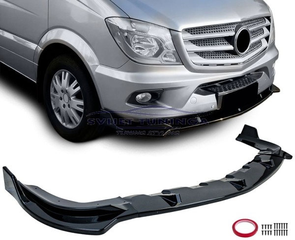 PREDNJI SPOJLER-LIP ZA MERCEDES BENZ SPRINTER W906 - CRNI SJAJ
