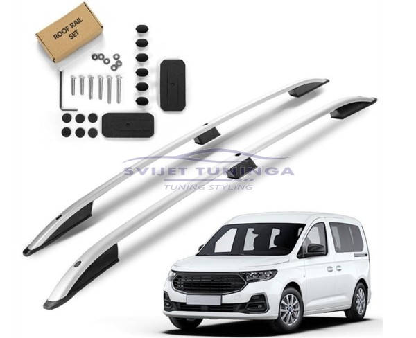 UZDUŽNI KROVNI NOSAČI ZA FORD CONNECT III L1 - SREBRNI