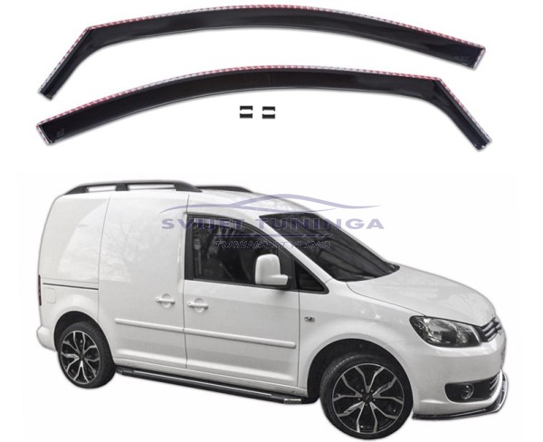 BOČNI VJETROBRANI ZA VW CADDY IV - CRNI