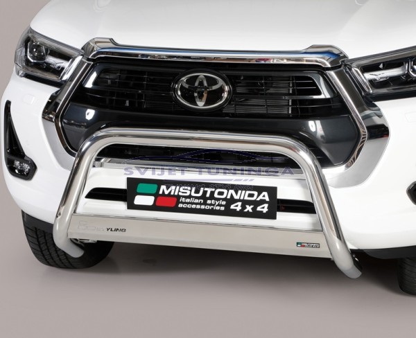 BULL BAR - PREDNJA ZAŠTITA ZA TOYOTA HILUX VIII REDIZAJN - CERTIFIKAT