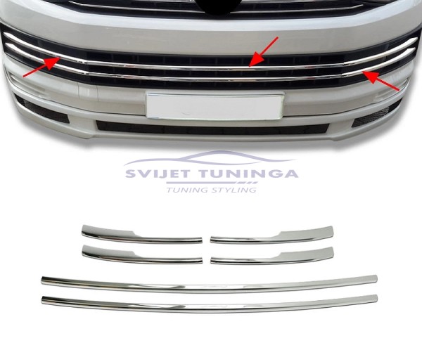 UKRASNE LAJSNE PREDNJEG BRANIKA ZA VW T6 