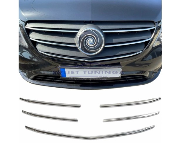 KROM LAJSNE PREDNJE MASKE ZA MERCEDES VITO W447 REDIZAJN - KROM