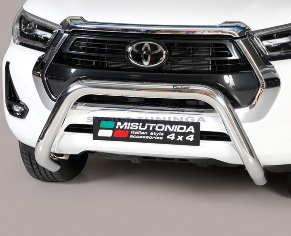 SUPER BULL BAR - PREDNJA ZAŠTITA ZA TOYOTA HILUX VIII REDIZAJN - CERTIFIKAT