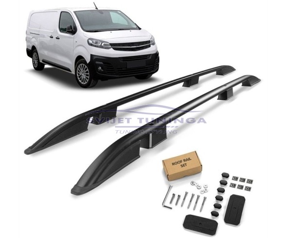 UZDUŽNI KROVNI NOSAČI ZA OPEL VIVARO C L2 - CRNI 