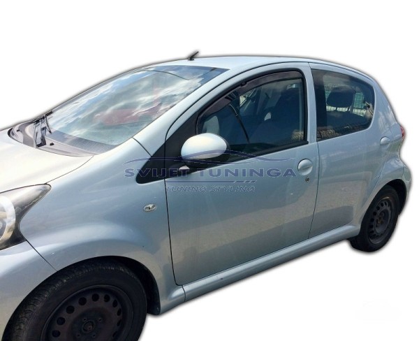 Bočni vjetrobrani-deflektori zraka za Toyota Aygo I  -  5 vrata