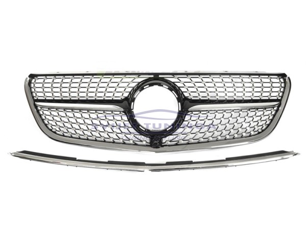 MASKA ZA MERCEDES BENZ W 447 VITO -  DIAMOND - CRNA