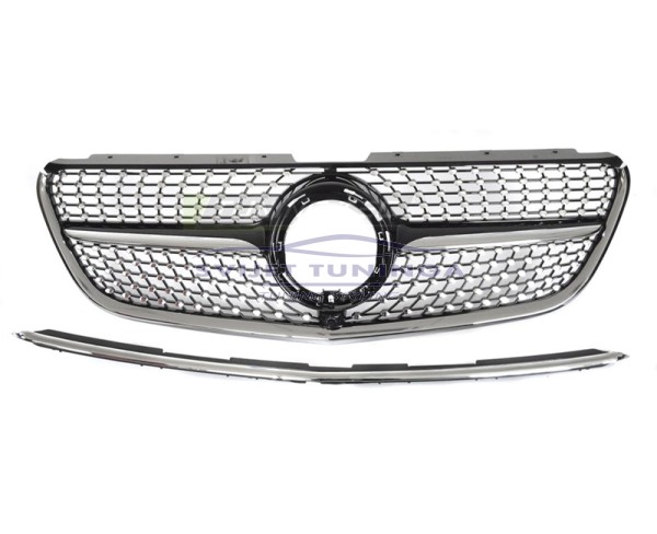 MASKA ZA MERCEDES BENZ W 447 VITO REDIZAJN -  DIAMOND - CRNA