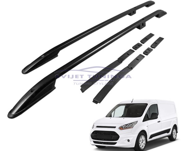 UZDUŽNI KROVNI NOSAČI ZA FORD CONNECT II L1 - CRNI