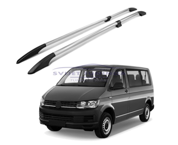UZDUŽNI SKLOPIVI KROVNI NOSAČI ZA VW T6/T6.1  L2  - KROM