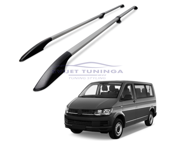 UZDUŽNI SKLOPIVI KROVNI NOSAČI ZA VW T6/T6.1  L2  - SREBRNI