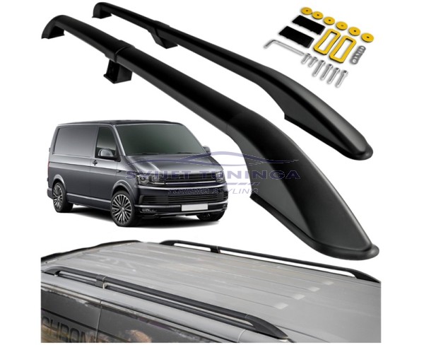 UZDUŽNI SKLOPIVI KROVNI NOSAČI ZA VW T6/T6.1  L1 - CRNI