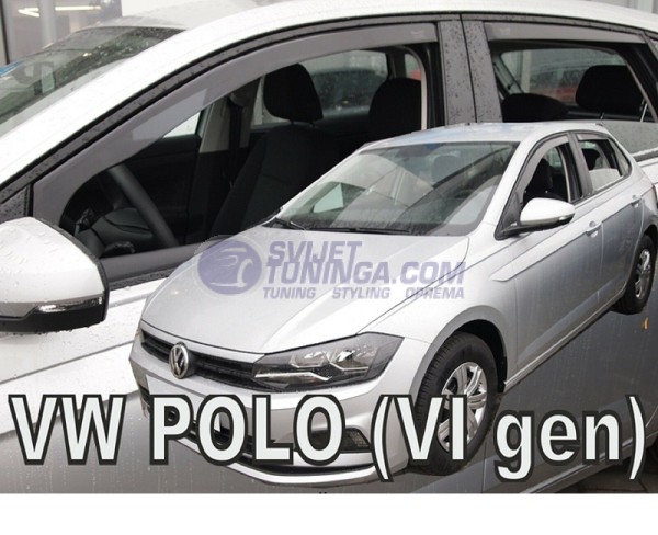 Bočni vjetrobrani-deflektori zraka za VW Polo VI 2G s 5 vrata 