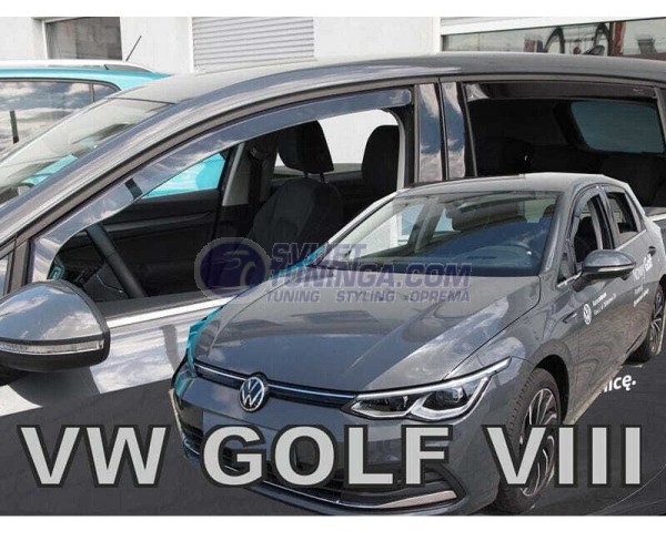 Bočni vjetrobrani-deflektori zraka za VW Golf VIII hatchback