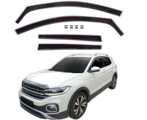 BOČNI VJETROBRANI - DEFLEKTORI ZRAKA ZA VW T-CROSS- CRNI