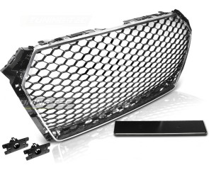 SPORTSKA MASKA ZA AUDI A4 B9  -  KROM/CRNA - RS IZGLED