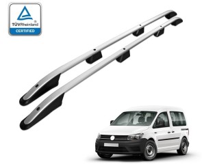 UZDUŽNI KROVNI NOSAČI ZA VW CADDY MAXI  - SREBRNI -TUV