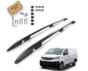 UZDUŽNI KROVNI NOSAČI ZA OPEL VIVARO C L3 - CRNI 