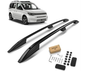 UZDUŽNI KROVNI NOSAČI ZA VW CADDY V L1 - CRNI 