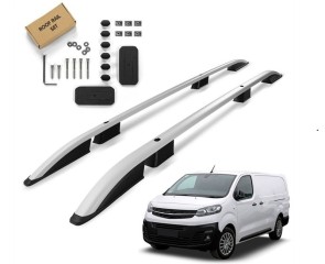 UZDUŽNI KROVNI NOSAČI ZA OPEL VIVARO C L2 - SREBRNI 