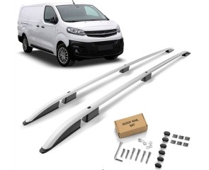 UZDUŽNI KROVNI NOSAČI ZA OPEL VIVARO C L3 - SREBRNI 