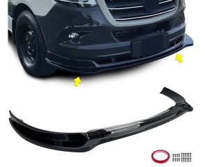 PREDNJI SPOJLER-LIP ZA MERCEDES BENZ SPRINTER W907/910- CRNI SJAJ
