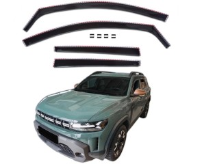 BOČNI VJETROBRANI - DEFLEKTORI ZRAKA ZA DACIA DUSTER III - CRNI