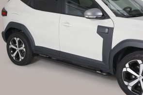 BOČNE STEPENICE ZA DACIA DUSTER III - CRNE - OKRUGLE
